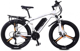 RDJM Mountain bike elettriches Bciclette Elettriche, Mountain Viaggio Bici elettrica, Freni a Disco Doppio 26 Pollici Adulti Città Commute Ebike 27 velocità in Lega di magnesio Integrata Ruote Batteria Rimovibile