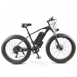 cuzona Bici Bici 1000W Bici elettrica grassa Batteria al Litio 48V ebike Mountain Bike elettrica Bici da Spiaggia Cruiser Biciclette elettriche-Black_Red_China