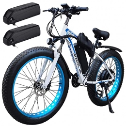 QIQIZHANG Mountain bike elettriches Biciclette elettriche for adulti E-Bike Mountain Mountain Bike 150 0W 48V. Offroad Fat 26 "4.0 Pneumatici E-Bike 48v 18ah. Batteria agli ioni di litio Mtb. Bike di sporcizia, for uomo da viaggio for e