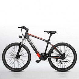 CYYC Mountain bike elettriches CYYC Booster Elettrico 26 Pollici Anteriore e Posteriore Doppio Freno a Disco Fuoristrada Mountain Bike Motore brushless ATV 400W, Batteria al Litio Invisibile 48V, 10AH-Rosso