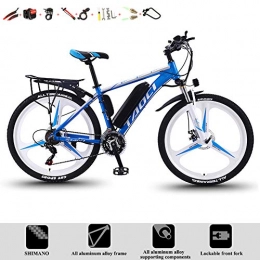 DT Mountain bike elettriches DT Mountain Bike Elettrica 26 Pollici Electric Bike 36V 10AH 350W Bicicletta Elettrica A Sospensione Completa City Bike Completa Nuovo Schermo LCD Intelligente