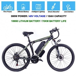 KFMJF Mountain bike elettriches KFMJF Biciclette elettriche per Gli Adulti, 360W Lega di Alluminio-Bici della Bicicletta Removibile 48V / 10 Ah agli ioni di Litio della Bici di Montagna / Commute Ebike