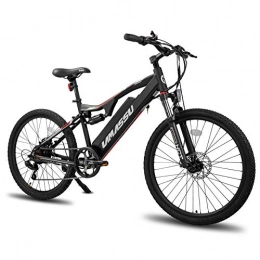 STITCH Mountain bike elettriches LAMASSU Mountain Bike Elettrica 26 Pollici E-Bike Cambio Shimano a 7 Velocità con Batteria da 36 V 10 Ah Bici Elettrica Freno a Disco Display LCD Bicicletta Elettrica per Uomo e Donna E-MTB Nero…