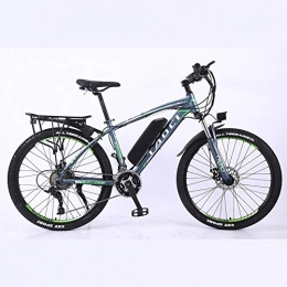 MRXW Mountain bike elettriches MRXW Lega di Alluminio Bicicletta elettrica Mountain Bike Litio-Alimentato utilizzando eBikes Mountainbikes, 26"Batteria Rimovibile 350W 36V 13Ah Litio Ebike Montagna Uomo, Grigio, 13Ah