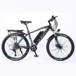 MRXW Mountain bike elettriches MRXW Lega di Alluminio Bicicletta elettrica Mountain Bike Litio-Alimentato utilizzando eBikes Mountainbikes, 26"Batteria Rimovibile 350W 36V 13Ah Litio Ebike Montagna Uomo, Nero Blu, 8AH