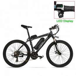 NYPB Mountain bike elettriches NYPB Bicicletta Elettrica, Batteria agli Ioni di Litio 36V / 48V Potenza 250 W / 400W Pneumatici 26 Pollici Display LCD Sella Regolabili Regolazione a 5 velocità Adulto Unisex, Grigio, 36V10.4AH 250W