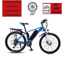 SHJC Mountain bike elettriches SHJC 26"" àTrekking / Mountain E-Bike, 250W 27 velocità Cambio Bici Elettrica per, Pendolarismo in Città per Adulti Bici Elettriche con Pedale, Black Blue, A 13ah