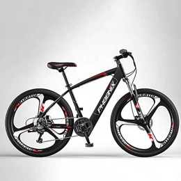 SHJR Mountain bike elettriches SHJR Bici da Montagna elettrica da 26 Pollici, Acciaio al Carbonio ad Alta Resistenza off-Road 36V Bicicletta elettrica, con Freni a Disco Anteriore e Posteriore E-Bikes, B, 90KM