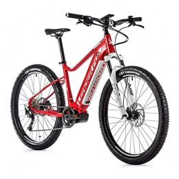 Leader Fox Mountain bike elettriches Velo Electrique-VAE Mountain Bike Leader Fox 27, Rosso / Bianco