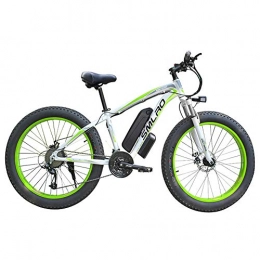 WFIZNB Mountain bike elettriches WFIZNB Mountain Bike elettriche per Adulti Uomini 2020 27 velocità 13Ah 48V 350W 26 Pollici Fat Tire Biciclette elettriche off-Road Bike, Verde