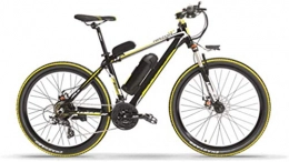 XDHN Mountain bike elettriches XDHN Telaio per Bici Elettrica Realizzato in Lega di Alluminio 48V10Ah Batteria al Litio Aiuto con 70Kkm Adatto per Uomo E Donna, Giallo