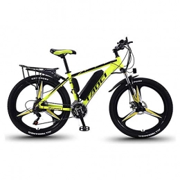 YWEIWEI Mountain bike elettriches YWEIWEI Biciclette elettriche per Adulti, E Bici per Uomo, Mountain Bike Super Magnesio Alloconte Ebikes Biciclette all Terrain, 26 36V 350W Litio-Ion Batteria Bicicletta Yellow-10AH / 65KM