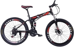 Generic Mountain Bike pieghevoles Bicicletta, Mountain Bike Girl Boy Biciclette Bicicletta Pieghevole da 26 Pollici con Robusta Ruota in Acciaio a 6 Raggi Integrata Sospensione Completa Premium e Cambio a