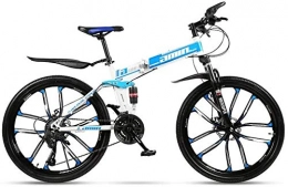 YIHGJJYP Bici Bicicletta Uomo Moderna 24 Velocit Folding Mountain Road Bike Beach biciclette da pollici maschio e femmina studenti Maiusc Freni a disco doppio si raddoppia Ammortizzatore adulti Commuter urbano pis