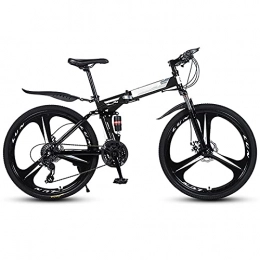 FGKLU Mountain Bike pieghevoles FGKLU 26 Pollici 3 Rotelline Adulto Mountain Bike Pieghevole, ​​21 Speed MTB Trasmissione Pieghevole Bicycle, Dotata di Doppio Ammortizzatore Dual Disc Brake