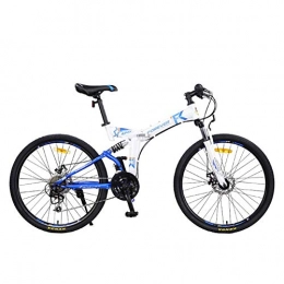 HWZXC Mountain Bike pieghevoles HWZXC Bici Pieghevoli da Montagna, Biciclette Pieghevoli per Adulti Bici Pieghevoli da Donna a 24 velocità con Doppio Ammortizzatore Maschio a Coda Morbida