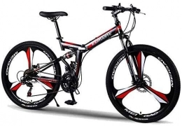 LAMTON Mountain Bike pieghevoles LAMTON Folding Mountain Bike, da 24 Pollici Variabile 21 / 24 / 27-velocit velocit Doppio Assorbimento degli Urti Freni a Doppio Disco off-Road Adulti di Guida Esterna Viaggi Sport