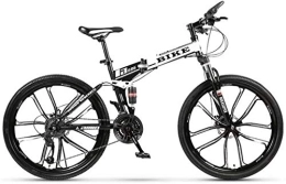 Generic Mountain Bike pieghevoles Mountain Bike, Mountainbike Pieghevole 24 / 26 Pollici, Mountain Bike Pieghevoli Mountain Bike con Telaio Kettle Sedile Regolabile per Donna Uomo Ragazza Ragazzi, Cambio a 24 Livelli