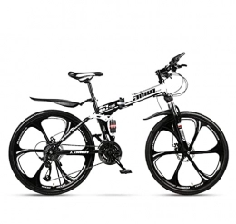 N&I Bici N&I Bike Adult Mountain Bike Full Suspension Foldable City Bicycle off-Road Double Disc Brake Snow Bikes 26 inch Magnesium Alloy Six Knives Wheels A 27Speed B 21 Speed