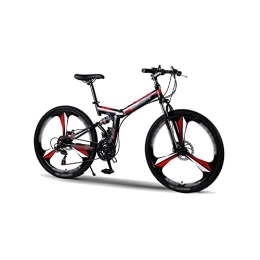 NEDOES Mountain Bike pieghevoles NEDOES Biciclette per Adulti Bici da Strada Bicicletta da Corsa Bicicletta Pieghevole Mountain Bike 26 / 24 Pollici Acciaio 21 / 24 / 27 Biciclette a velocità Freni a Doppio Disco, 24 Pollici