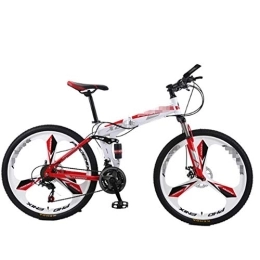 SYCHONG Mountain Bike pieghevoles SYCHONG Folding Mountain Bike 27 velocità Uomini Shock Assorbimento E Donne off-Road Shifting One Round Mountain Bike, C, 24inches