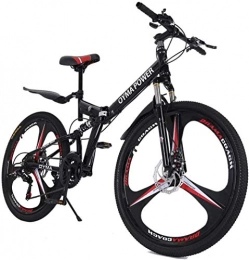 SYCY Mountain Bike pieghevoles SYCY Mountain Bike Pieghevole Mountain Bike da 26 Pollici con Freni a Disco per Bicicletta a 21 velocità Bici MTB a Sospensione Completa con Telaio Pieghevole