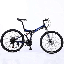 WEHOLY Bici WEHOLY Bicicletta Pieghevole Mountain Bike Freno a Doppio Disco Telaio in Acciaio al Carbonio ad Alto Assorbimento degli Urti 21 velocità 26 Pollici Sport e Tempo Libero Bicicletta per Uomo e Donna