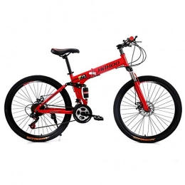 WYX Mountain Bike pieghevoles WYX 21 velocità della Bicicletta 24 / 26 Pollici Mountain Bike Variabile Freni A Disco Doppio di velocità Folding Mountain Bike Shockingproof, b, 24"× 21speed