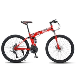 ZXC Mountain Bike pieghevoles ZXC Bicicletta Pieghevole a velocità variabile da 24 Pollici Mountain Bike Ammortizzante per Adulti Bicicletta per Studenti Maschi e Femmine Bicicletta da Equitazione Stabile e Durevole