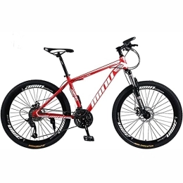 UYHF Mountain Bike 21 / 24 / 27 velocità Mountain Bike per Uomini Adulti 26"Ruota, Mountain Bike a velocità Variabile Ammortizzante per Bicicletta in Acciaio Ad Alto Tenore di Carbonio A-21 Speed