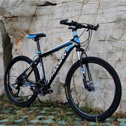 GOLDGOD Mountain Bike 21 Velocità Doppia Sospensione Mountain Bike, Telaio in Acciaio Ad Alto Tenore Di Carbonio Mtb Bicicletta Con Freni A Doppio Disco E Sedile Regolabile in Altezza Bicicletta Da Montagna, 24 inch