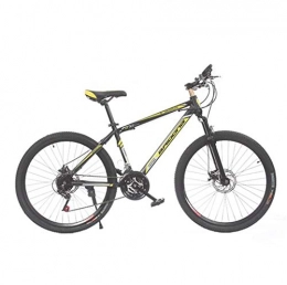 LBWT Mountain Bike 24 Pollici Studente Mountain Bike, Adulto Marcia su Strada Biciclette, Doppio Freno A Disco, 21 velocità, Tempo Libero Sportivo, Articoli da Regalo (Color : Black Yellow)