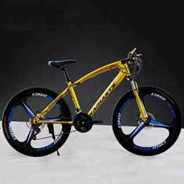 TTZY Mountain Bike 26 bici pollici di montagna, ad alta acciaio al carbonio duro della coda della bicicletta, leggero Bicicletta con sedile regolabile, doppio disco freno, molla della forcella, D, 24 di velocità 6-11 SH