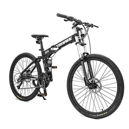 BD.Y Mountain Bike 26 Pollici Mountain Bike Adulti 27 velocitagrave; Mountain Biciclette, Leggero Bicicletta Biammortizzata, Bambini Bicicletta, Nero, Non Foldable