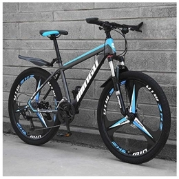 BD.Y Bici 26 Pollici Mountain Bike Freni a Disco Mountainbike, Front Suspension Mountain Bike Adulti Bambini Leggero Biciclette, 24 Speed, White 3 Spoke