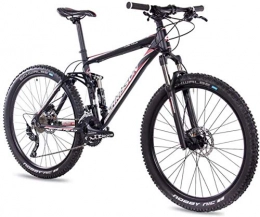 HWENJ Mountain Bike 27.5-inch mountain bike completamente - sospensione mountain bike con 30 velocit Shimano Deore deragliatore - - hitter FSF nero rosso MTB bici per gli uomini e le donne con Rock Shox