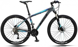 baozge Mountain Bike 27 Mountain Bike da 5 Pollici Mountain Bike da Uomo Hardtail Mountain Bike con Freno a Doppio Disco Telaio in Alluminio Sedile Regolabile per Mountain Bike Blu 30 velocità