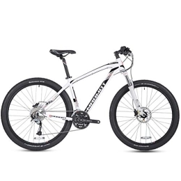 BD.Y  27 velocitagrave; Mountain Bike Adulti 27.5 Pollici Grande Pneumatico Hardtail Biciclette, Leggero Front Suspension Mountain Bike, Bianca