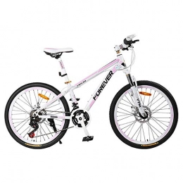 iMiMi Mountain Bike Acciaio Al Carbonio Mountain Bike Per Adulto Signore, Shimano Velocità Variabile Corsa Mtb, Sospensione Forcella Anteriore Freno A Disco Bicicletta Da Montagna, 27 Velocità B 26"