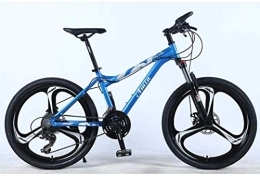 Aoyo Mountain Bike Adulti Strada biciclette, 24in 21-Velocità Mountain bike, leggera lega di alluminio Full frame, ruota anteriore Sospensione Femminile Off-road Student Shifting adulti biciclette, (Color : Blue)