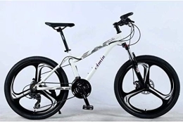 Aoyo Mountain Bike Adulti Strada biciclette, 24in 21-Velocità Mountain bike, leggera lega di alluminio Full frame, ruota anteriore Sospensione Femminile Off-road Student Shifting adulti biciclette, (Color : White)