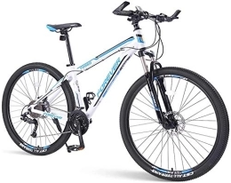 Aoyo Mountain Bike Aoyo Biciclette Mens di Montagna, 33 velocità Hardtail Mountain Bike, Doppio Freno a Disco Telaio in Alluminio, Bicicletta della Montagna con Sospensione Anteriore, Verde, (Color : Blue)