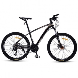 AP.DISHU Mountain Bike AP.DISHU Freno A Doppio Disco A 24 velocit Mountain Bike, Forcella Ammortizzata Moto da Corsa A velocit Variabile Fuoristrada Uomini E Donne Nero + Grigio