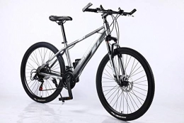 backpacke Mountain Bike backpacke Mountain Bike Bicicletta a Pedali Adulti a velocità variabile Ruota Integrata Mountain Bike Bicicletta Non Pieghevole-Grigio Opaco_24 Pollici x 17 Pollici