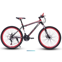 Bananaww Mountain Bike Bananaww Hardtail Mountain Bike con Ruote a Raggi da 24 / 26 Pollici, Cruiser Bicycle, Tenore di Carbonio Acciaio Pieno Frame, Cambio a 21 / 24 / 27 Marce, Freno a Disco, Forcella Ammortizzata