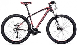 baozge Bici baozge Mountain Bike a 27 velocità Alluminio da Uomo 27 Mountain Bike 5 Pollici Hardtail Bicicletta per Tutti i Terreni con Sedile Regolabile con Doppio Freno a Disco Nero