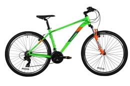 Barracuda Mountain Bike Barracuda Indiana Alloy Hardtail Mountain Bike 21 Speed V Freni, Bicicletta Unisex, Verde e Oramge, 17.5