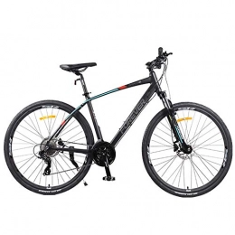 BCX Bici BCX Mountain bike da donna, mountain bike da 26 pollici 27 velocità, mountain bike Hardtail con telaio in alluminio con freno a doppio disco, sedile regolabile, grigio, Grigio