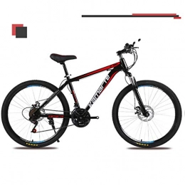 Bdclr Mountain Bike Bdclr 24-velocità in Mountain Bike, Freni a Disco 26 / 24 Pollici Equitazione Studente, Black, 24inch