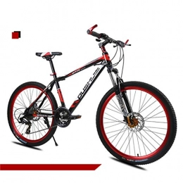 Bdclr Bici Bdclr Mountain Bike a Forcella Anteriore da 24 Pollici con Freni a Disco a velocità variabile da 26 Pollici a velocità variabile, Red